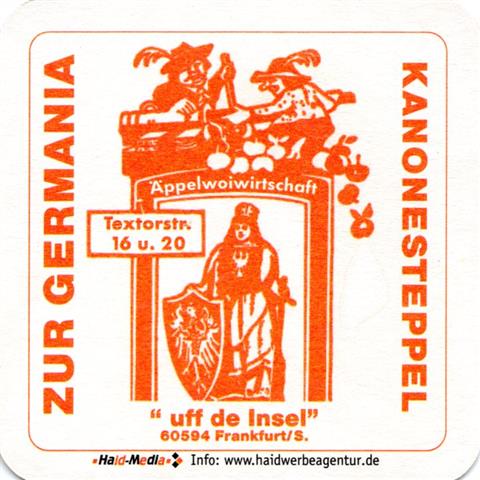 frankfurt f-he zur germania gemein 1a (quad185-uff de insel-rot)
